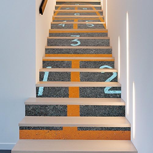 GJ-13 stairs hopscotch waterproof wall stickersChristmas gifts