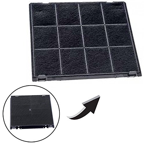 SPARES2GO Filtre à charbon actif pour hotte aspirante Hotpoint-Ariston (240 x 270 mm)