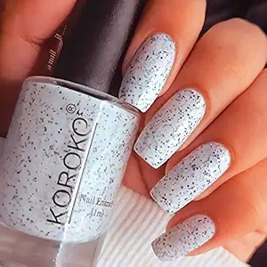 Cookie Crumble Nailpolish(11ml) , Nailart in Bottle , Quick dry KOROKO Nailpaint (CC182 Milk Chocolate Crumble Nailpaint)