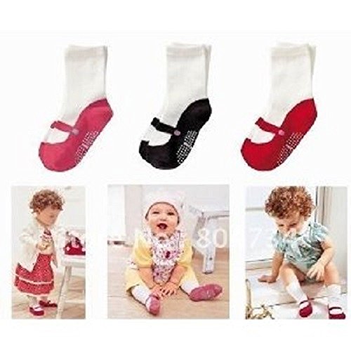 PACK OF 3 GIRLS BALLET SOCKS 6 MONTHS-24 MONTHS ANTI SLIP SOCKS BABY TODDLER