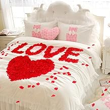 JZK 1000 pcs seda artificial pétalos rosa para decoración confeti boda fiestas pétalos decoración para el día san valentín bodas fiestas confeti o fiesta compromiso, evento romántico, rojo