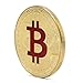 Produktbild TWIFER 1 PCS Bitcoin Gold Plated Titan Commemorative Coin Collectible IN CASE (A-Rot, 38mm)