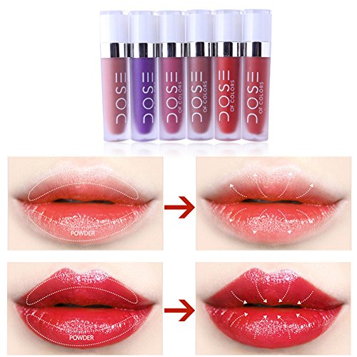 SOC 14 Farben Matte Lipgloss Wasserdicht Langlebig Nicht Verblassen Lippenstift Sexy Long Lasting Waterproof Moisturizing Lip Gloss Fashionable Colors Lipstick Molie - 5