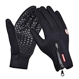 Touch Screen Gloves, Beupro Cycling waterproof Winter Outdoor Bike Gloves Smartphone Touchscreen Gloves for Man and Woman Adjustable Size
