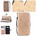 Produktbild Jepson Samsung Galaxy J120F (4,5 Zoll) / J1(2016) Hülle, Leadertasche Premium Lederhülle Flip Case im Bookstyle Folio Cover Kartenfächer Magnetverschluss und Standfunktion Leder Schale Etui für Handytasche Schutzhülle Prägung Strass Bling Schmetterling Muster.
