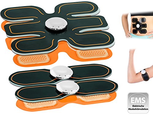 PEARL sports 3-teiliges EMS-Muskeltrainer-Set für Bauch, Arme, Beine & Taille - 2