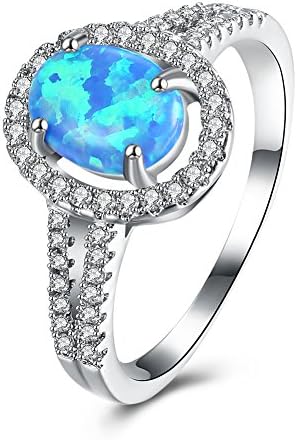 YLR Oval Sky Blue Fire Opal Platinum Plated Fine Design Women JewelryFinger Ring (8)