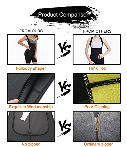 SEXYWG Damen Sauna Sweatanzug Abnehmen Sweat Bodysuit Sport Korsett Trainingsanzug Hot Neopren Thermo Shapers für Gewichtsverlus - 5