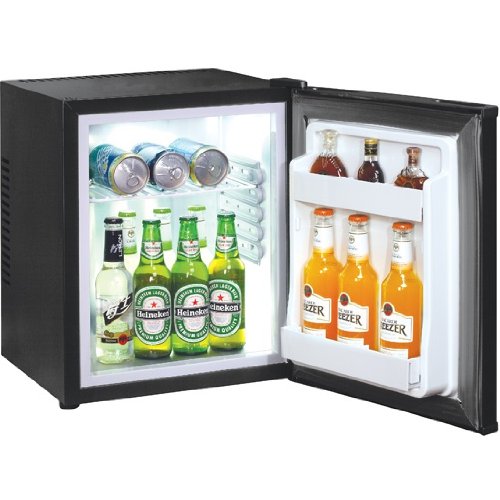 Syntrox Germany 40 Liter Null DB-lautloser Mini Khlschrank mit Schloss geruchloser Hotelkhlschrank