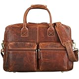 Aufteilung 2 x große Außentasche | Hauptfach für Aktenordner (8 cm Rücken) | 15,6 Zoll Laptopfach | 5,5 Zoll Handyfach | Portemonnaiefach | Reißverschlussfach Innen