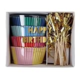 Muffin-/ Cupcake-Set 'Happy Birthday' von Meri Meri