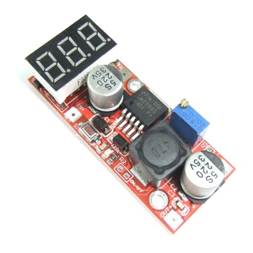 DROK® DC-DC-LM2596 einstellbarer Spannungsregler , 4.5-28V zu 1.3-25V Buck Converter Spannungsstabilisator Modul, Step Down Converter mit blauem LED-Digitalanzeige Voltmeter - 3