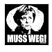 Produktbild Merkel muss weg Aufkleber Autoaufkleber Sticker Vinylaufkleber Decal