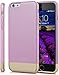 Price comparison product image Vena Apple iPhone 6s Plus / 6 Plus [iSlide][Dock Friendly] Series Slim-Fit Rubber Coated PC Hard Case Cover for iPhone 6 Plus (5.5") (Lavender/Champagne Gold)
