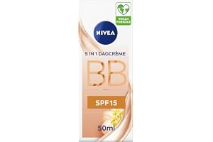NIVEA Essentials 5-i-1 BB Cream Medium - SPF 15 - BB Cream - Med Jojobaolja - Färgad Dagkräm - Fuktgivande och Kamouflerande