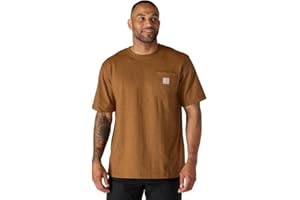 Carhartt Relaxed Fit Heavyweight Short-Sleeve K87 Pocket T-Shirt Maglietta da Lavoro Utility Uomo (Pacco da 1)