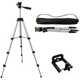 Teknosepetim Katlanabilir Taşıma &Ccedil;antalı Tripot Telefon Fotoğraf Makinesi Kamera Tutucu Ayak Tripod 105 Cm