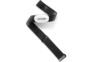 iGPSPORT HR40 Monitor de Frecuencia Cardíaca, Pulsometro Banda Pectoral, Banda Frecuencia Cardiaca Impermeable IPX7 con Módul