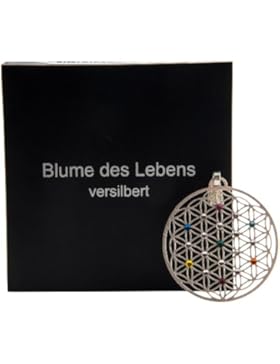 Berk P-227 Symbol Schmuck - Blume des Lebens Chakra, versilbert