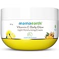 Mamaearth Vitamin C Daily Glow Light Moisturizing Cream with Vitamin C & Turmeric 50g | For Face, Hand & Body | 24H Moisturization | Quick Absorbing, Non-Greasy | Soft Moisturizer | All Skin Types