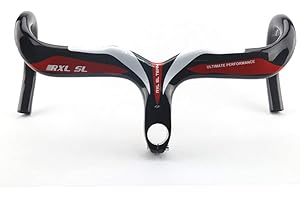 RXL SL 28.6 manubrio integrato carbonio rosso 3K lucido manubrio carbonio bici 440 * 110mm