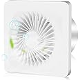 LeKaufen 4" Bathroom Extractor Fan Ø100mm, Silent Bathroom Fan with Backdraft Damper, Ceiling or Wall Mounted Vent Fan 4 inch Ventilation Fan 150m³/h Airflow for Kitchen Shower Window Garage Office