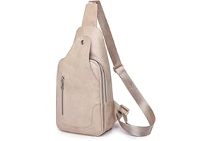 TIAASTAP Damska torba na klatkę piersiową, mała torba na ramię, skórzana torba na ramię, szeroki pasek, torba na ramię, mini plecak, unisex, do uprawiania sportów na świeżym powietrzu, wędrówek, jazdy na rowerze, wspinaczki górskiej, podróży