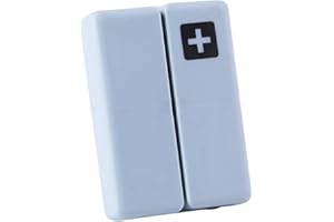 BODHI200 Portapillole settimanale per 7 giorni, portapillole portatile da viaggio con grandi scomparti per contenere pillole, vitamine, olio di pesce, integratori e farmaci