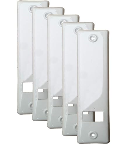 Markiso Rolladengurt Abdeckung Edelstahl 185mm - 2 Stück Mit Schlitzsystem