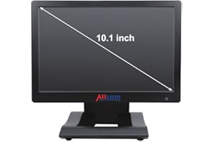 Allcam 10.1 Inch HD LCD LED Monitor HDMI, DVI, VGA, 2x Video & 1x Audio In, Earphones Out