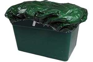 SACKMAKER BOXHAT - BLACK, BLUE or GREEN - (1-3 Pack) Recycling Box Cover - Laminated WATERPROOF Kerbside Recycling Lid - Elastic Sealed & Tie (1 Pack, Green)