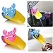 Produktbild Beste Geschenke Karikatur Kawaii Krabbe-Form-Hahn-Extenders - Sink Griff Extender Badezimmer-Behälter-Wannen-Hahn-Extender für Kleinkinder, Kinder, Babies - Machen Sie sie Liebe Händewaschen - langlebig und sicher Hahn-Trainingsmodul (2 Stück)