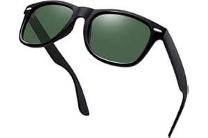 KANASTAL Occhiali da Sole da Uomo Donna Polarizzati Protezione UV400 Quadrati Vintage Retrò Classici Sunglasses Men Women per Spiaggia Pesca Guida Viaggio