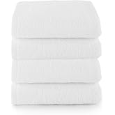 Top Towel Hand Bath Towels (4 Pieces): Soft and Absorbent Wash Towels &ndash; 100% Cotton, 400 g/m&sup2;, Lint Free