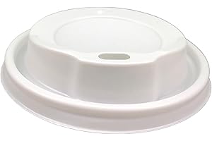 Commerline 1000 Stück Kaffeebecher to go Ø80mm weiß Deckel Einweg | Pappbecher Coffee to Go Becher | Kaffee to+go Papierbecher Hartpapier Einwegbecher | Becher für Kaffee/Tee