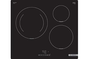 Bosch PUJ611BB5E, Série 4, Plaque induction, 3 feux, 60 cm, Noir, Sans cadre