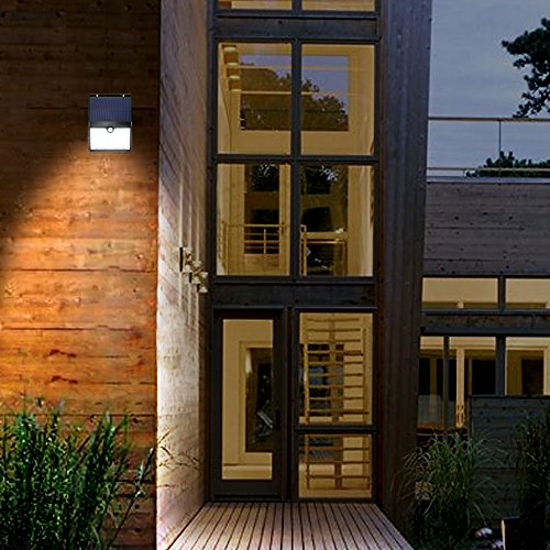 Amir Solarleuchten, 16 LED Solarlampe, Wetterfeste Bewegungssensor Solarlampe, Auto On/Off Solar Außenleuchte, Sicherheitslicht Wandleuchte für Garten, Patio, Auffahrt, usw. - 7