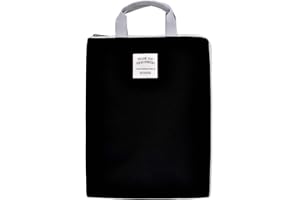 iSuperb® Organizer na dokumenty A4, uchwyt, torba na iPada, wodoodporna, pojemna torba dla mężczyzn i kobiet (czarna)