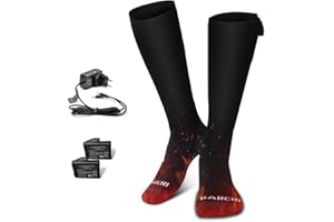 BARCHI HEAT Calze riscaldate per uomini e donne, calze riscaldate elettriche ricaricabili, scaldapiedi invernali, adatte per sci, ciclismo, pesca, caccia, ecc.