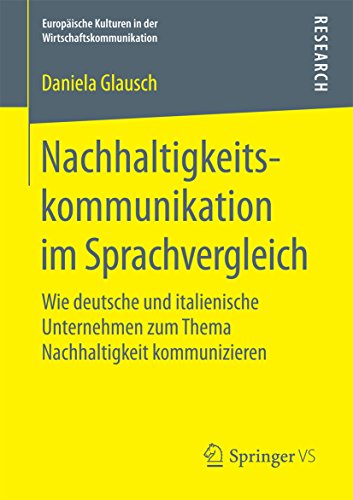 Nachhaltigkeitskommunikation im Sprachvergleich: Wie deutsche und ...