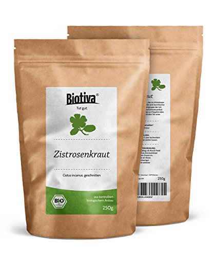 Zistrosenkraut (250g, Bio) I hochwertigste Bio-Qualität I Vorratspackung im wiederverschließbaren Frischebeutel I Geprüfte Biotiva Qualität - 3