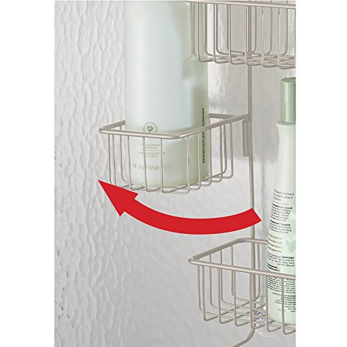 InterDesign 28075EU Metalo Over Door Dusch-Caddy, satin - 5