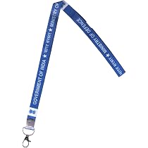 Blue Aura ID Card Lanyard – Government Of India Style, Adjustable Neck Strap For Office