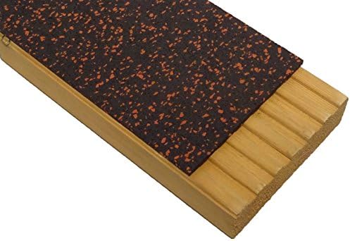 Rubadeck Retro Fit - Slip Resistant Rubber Decking Strips for Existing Decking - Various Colours (115mm wide X 1250mm long, Cinder)