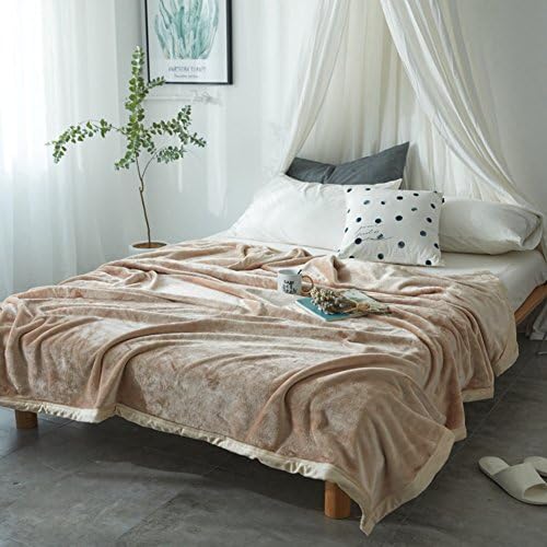 Blanket Plush Nap Faux fur Lazy blanket Fleece Flannel Warm Extra silky-A 150x230cm(59x91inch)