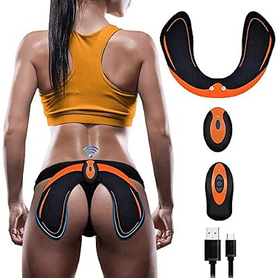 EGEYI Hips Trainer Electrostimulateurs fessier,Intelligent Portable Massage pour Aider à Façonner Le Muscle et à Sculpter Les Courbes et Raffermir Les Fesses Femme Homme