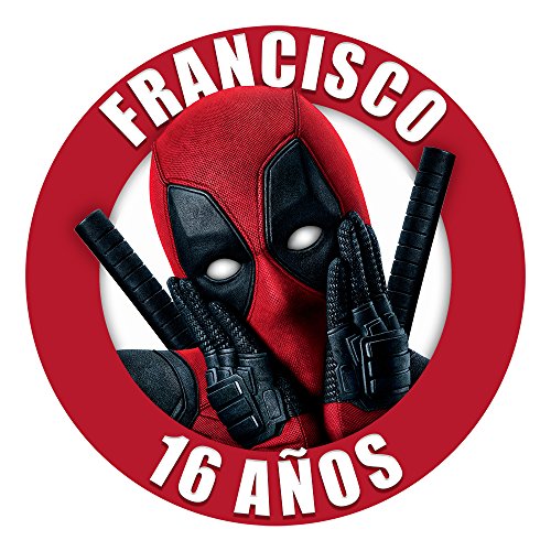 OBLEA de Papel de azúcar Personalizada, 19 cm, diseño de Marvel Deadpool