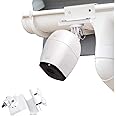 Wasserstein Weatherproof Gutter Mount for Arlo Cameras, White, 360-degree Swivel, 180-degree Tilt, Easy Installation, Rust-Resistant
