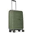 Skybags Float Max Cabin Trolley Bag - Small, 55cms | Premium Hard-Sided Luggage for Travel with Smooth 8 Wheels & Flushed TSA Lock - Green