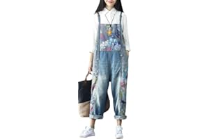 Vogstyle Donna Pantaloni Jeans Donna Salopette A Fiori